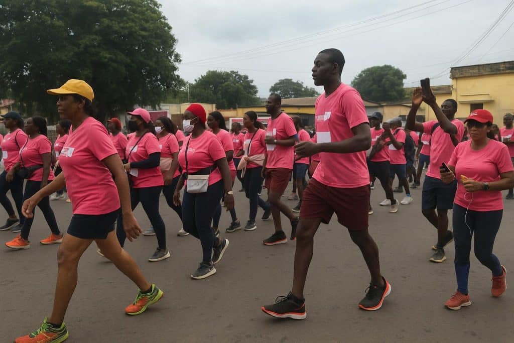 Brazzaville marche: 5 km contre le cancer du sein