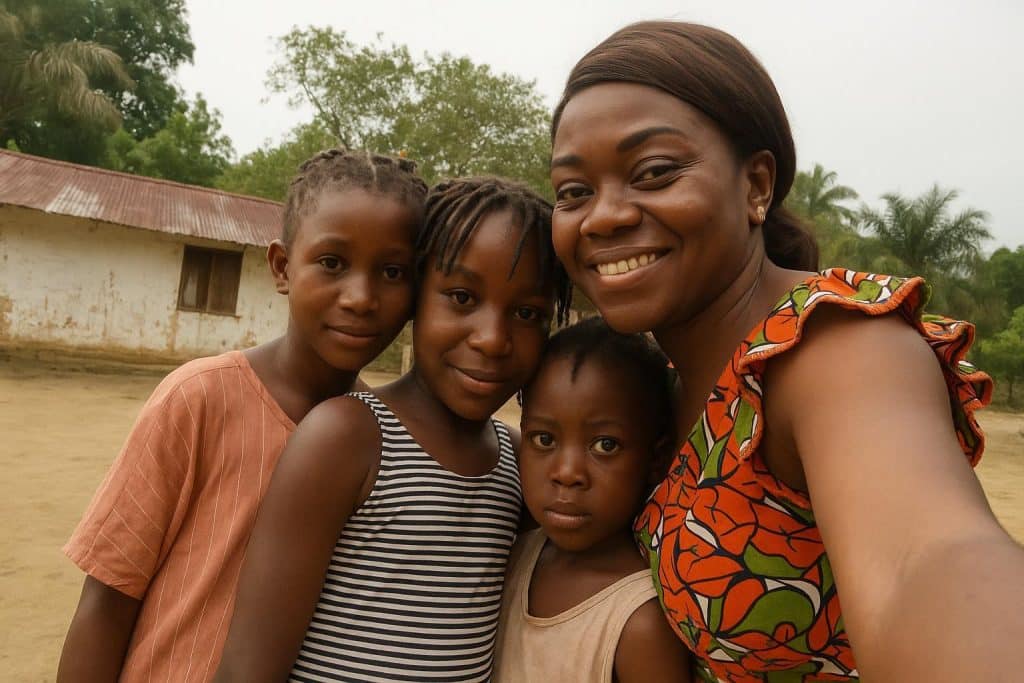 Tombe restaurée de la grand-mère d’Henri Lopes