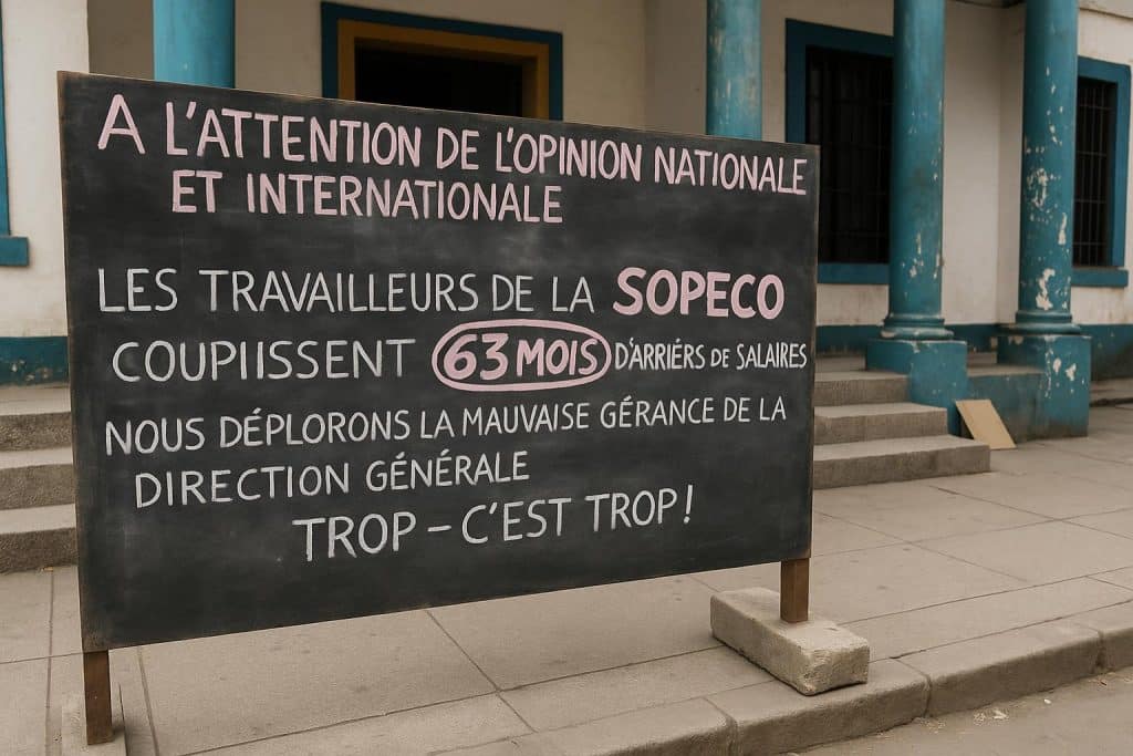 Salaires en suspens : Sopeco voit le bout du tunnel