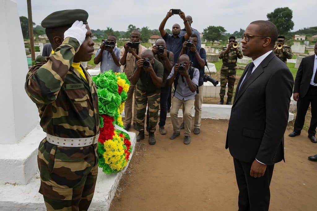 1er novembre : unité nationale célébrée au cimetière