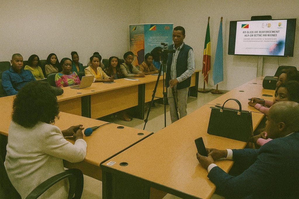 Sous le regard des caméras, la santé reproductive gagne la Une à Brazzaville