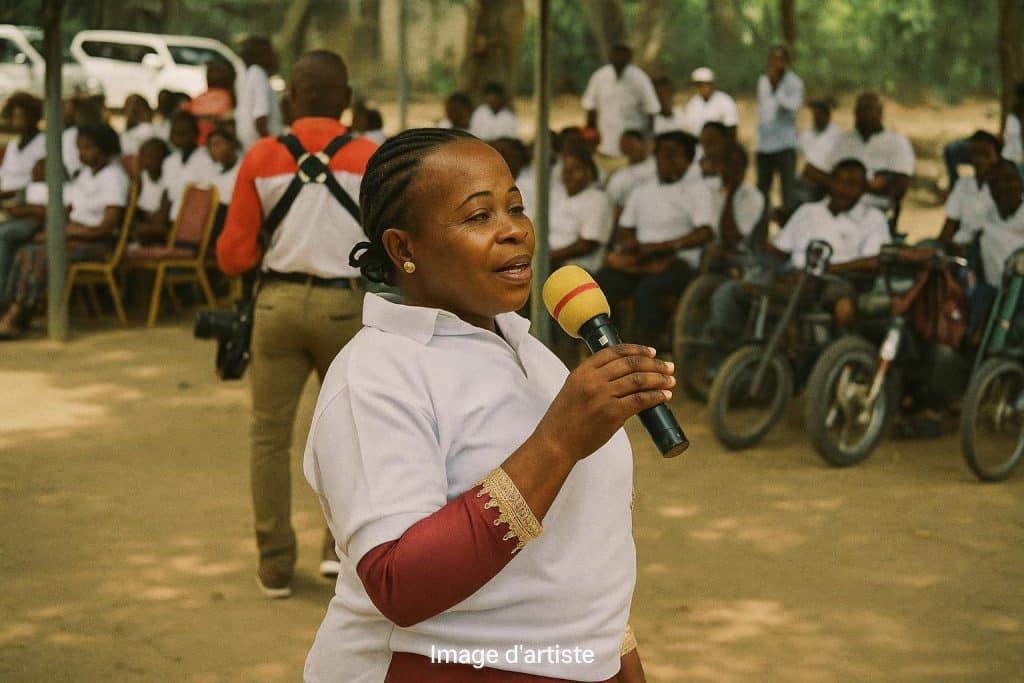 Startup attitude en fauteuil à Brazzaville