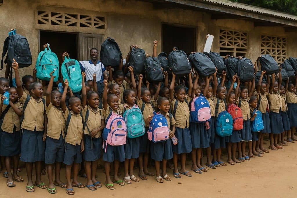 SNPC offre des kits: 9000 élèves du Kouilou équipés